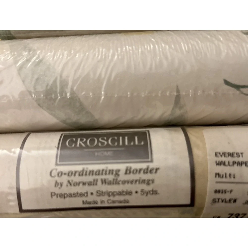 3 NWT Sealed Croscill Everest Wallpaper Border Total 15ft Pre pasted Strippable!